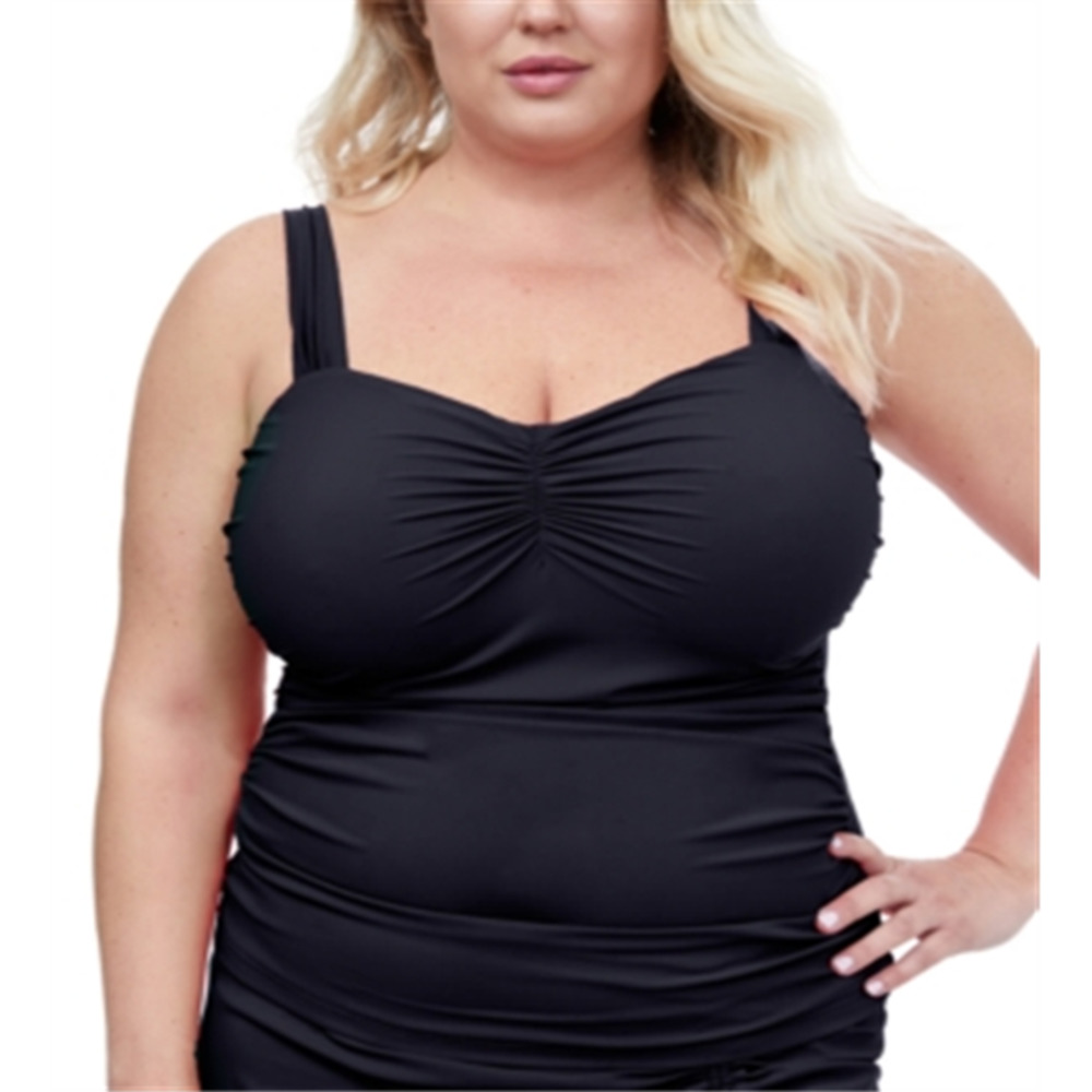 Gottex Women's Solid Tankini Swim Top, Black